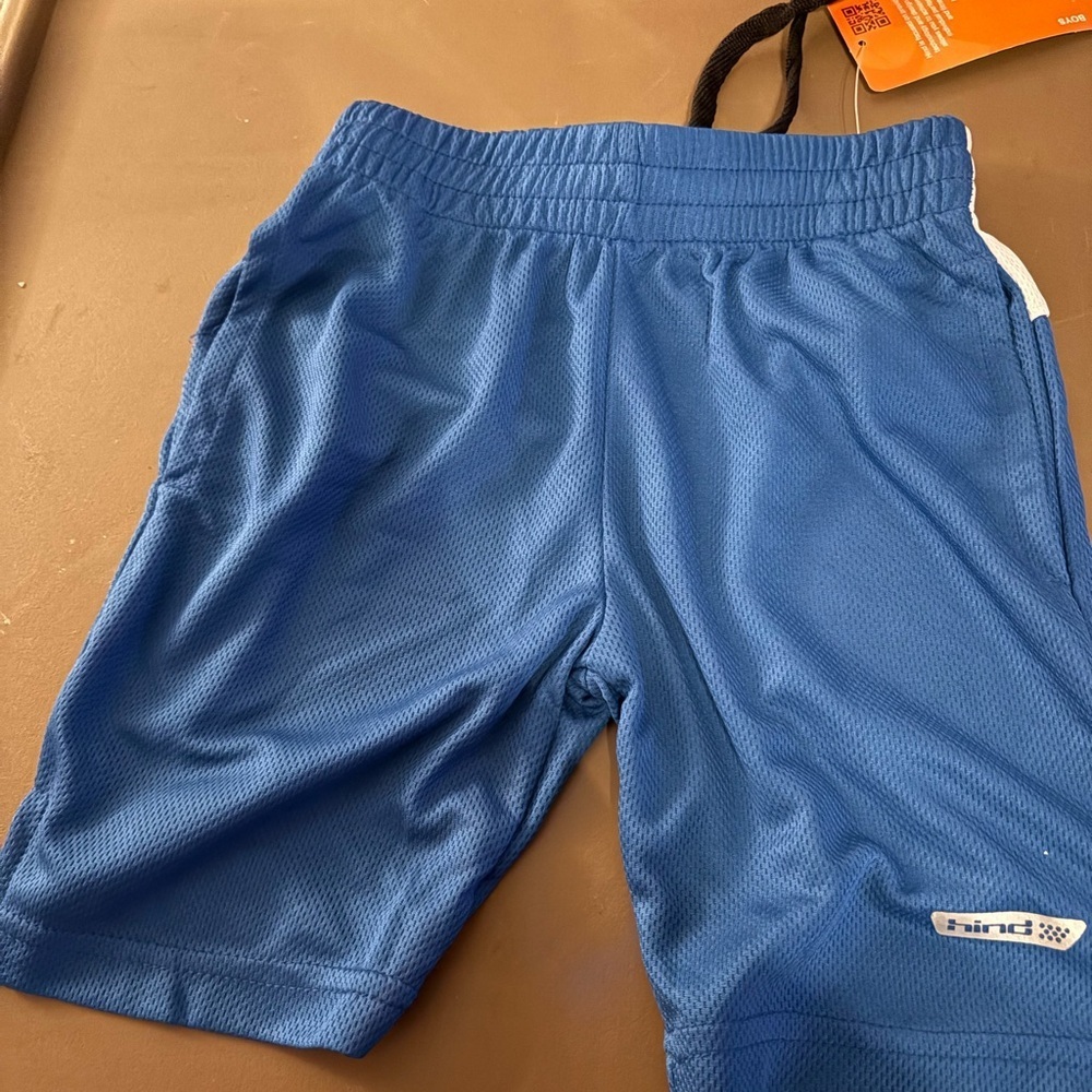 Hind Royal Blue Mesh Athletic Shorts for Kids